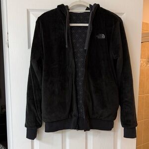 The North Face Black Full-Zip Fleece Reversible Jacket